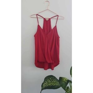 Red Cross-drape tank